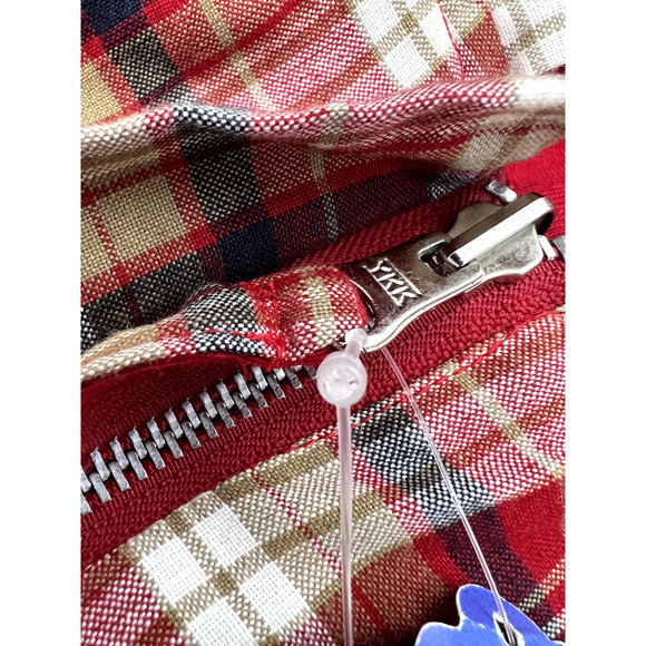 Women's Reversibles Hooded Red Plaid Zip Vest 3XL Sears New with Tags Old Stock - Picture 9 of 14